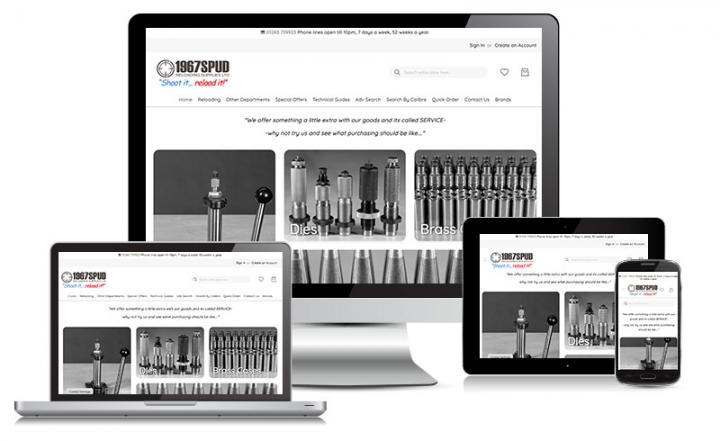 Spud Reloaded Ecommerce website designers Norwich