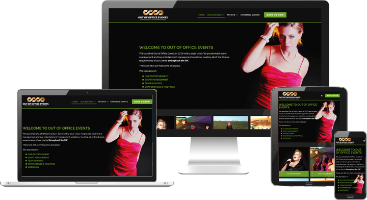 Events website design Norwich