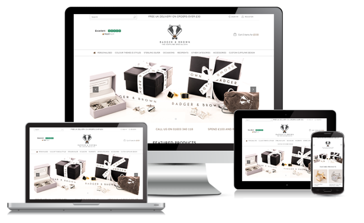 Badger and brown website design