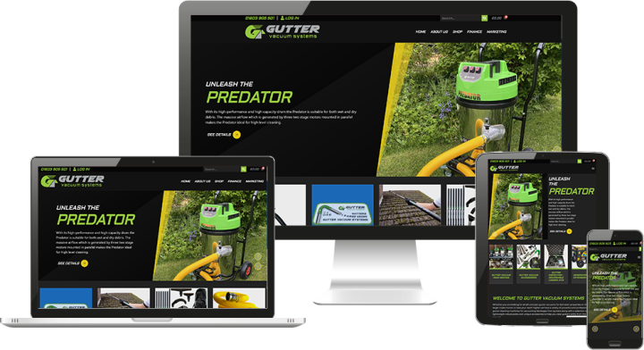 Website designers Norwich - Gutter Vac