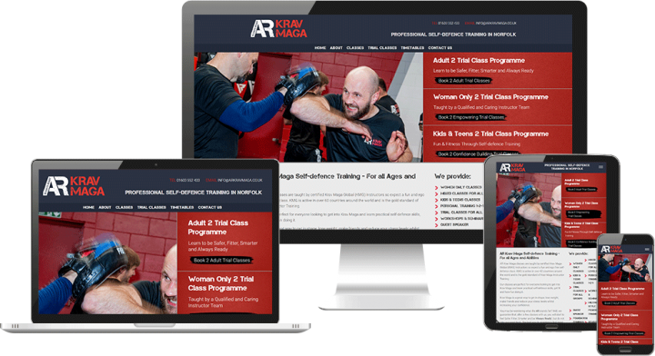 Self Defence website design Dereham