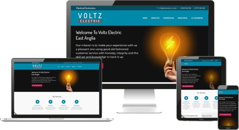 Web design for Electrician Norwich