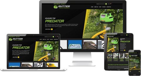 Gutter vac website design Norwich