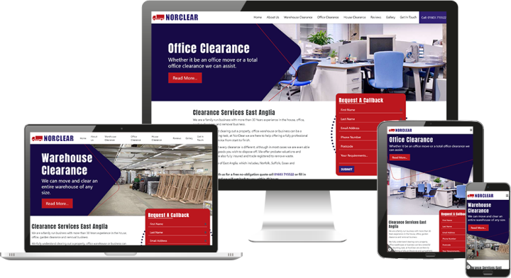Norclear website design