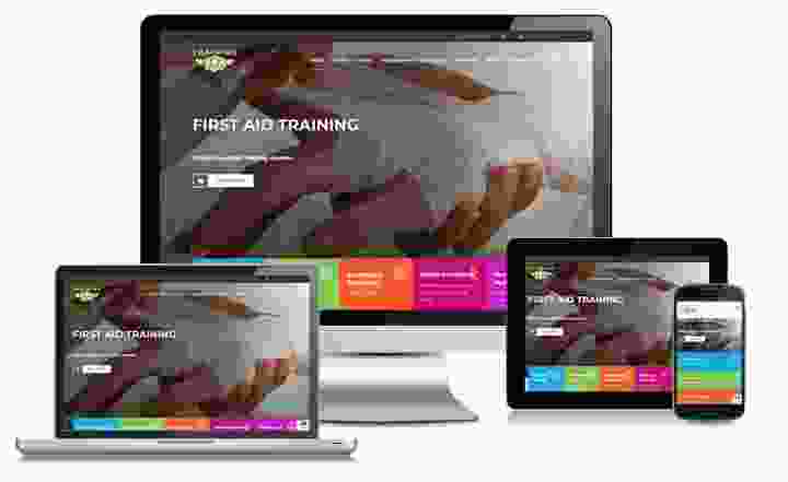 First Aid Training website design