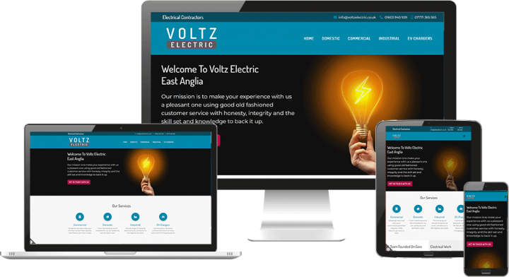 Voltz Electric website design