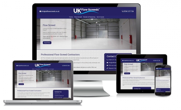 Starter Web design for UK Flow Screeds