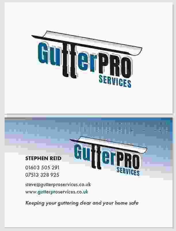 Gutter pro business cards Designs Norwich