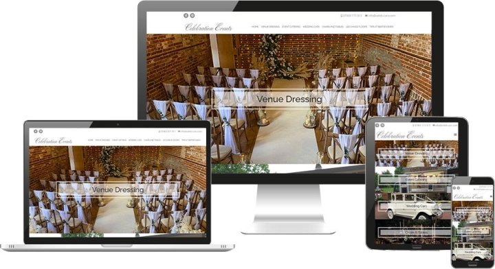 Celeb Events website design