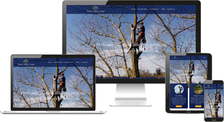 Tree Care website design