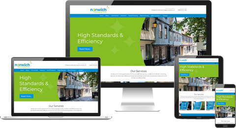 Norwich Cleaning website design Norwich