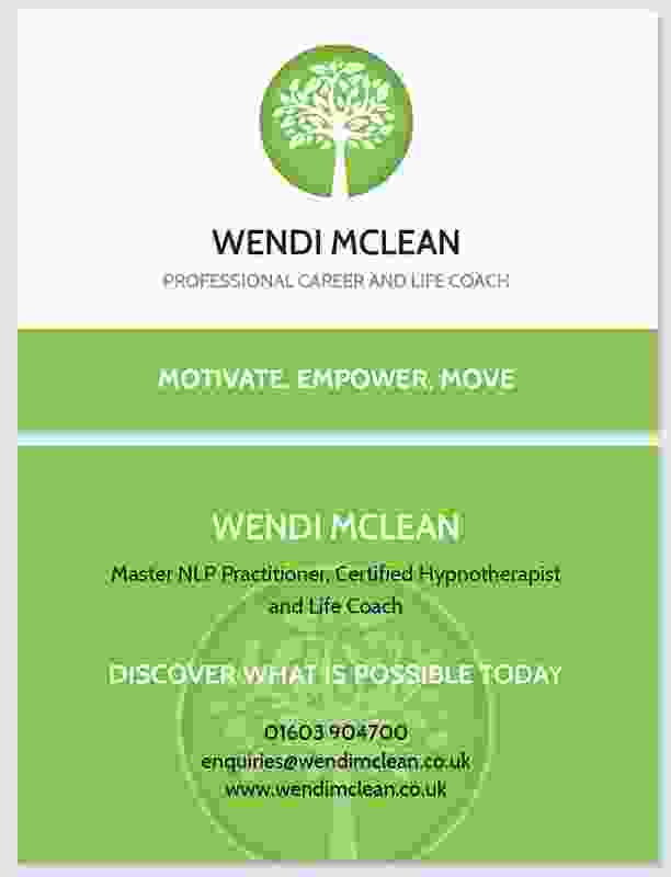 Wendi business cards Designs Norwich